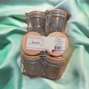 HORIZON GROUP USA  2 count Glass Jars NEW  - Set of 3